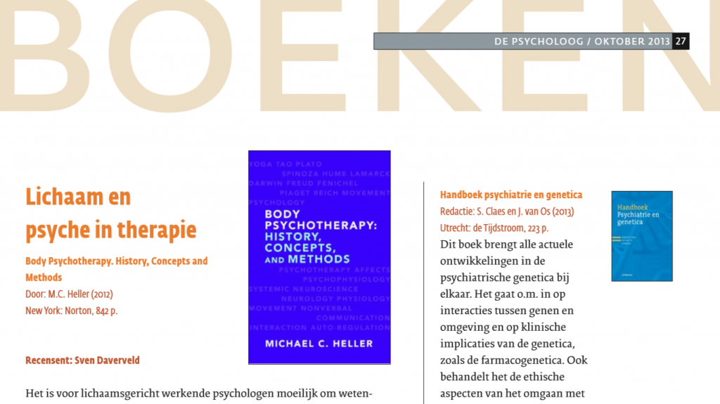 boekverslag Body Psychotherapy 1